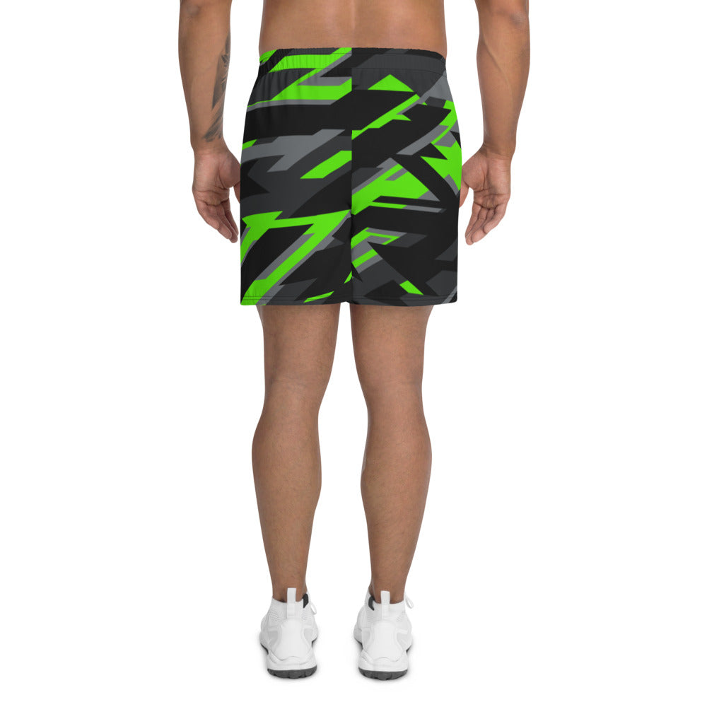 Electric Camo Men's Athletic Long Shorts