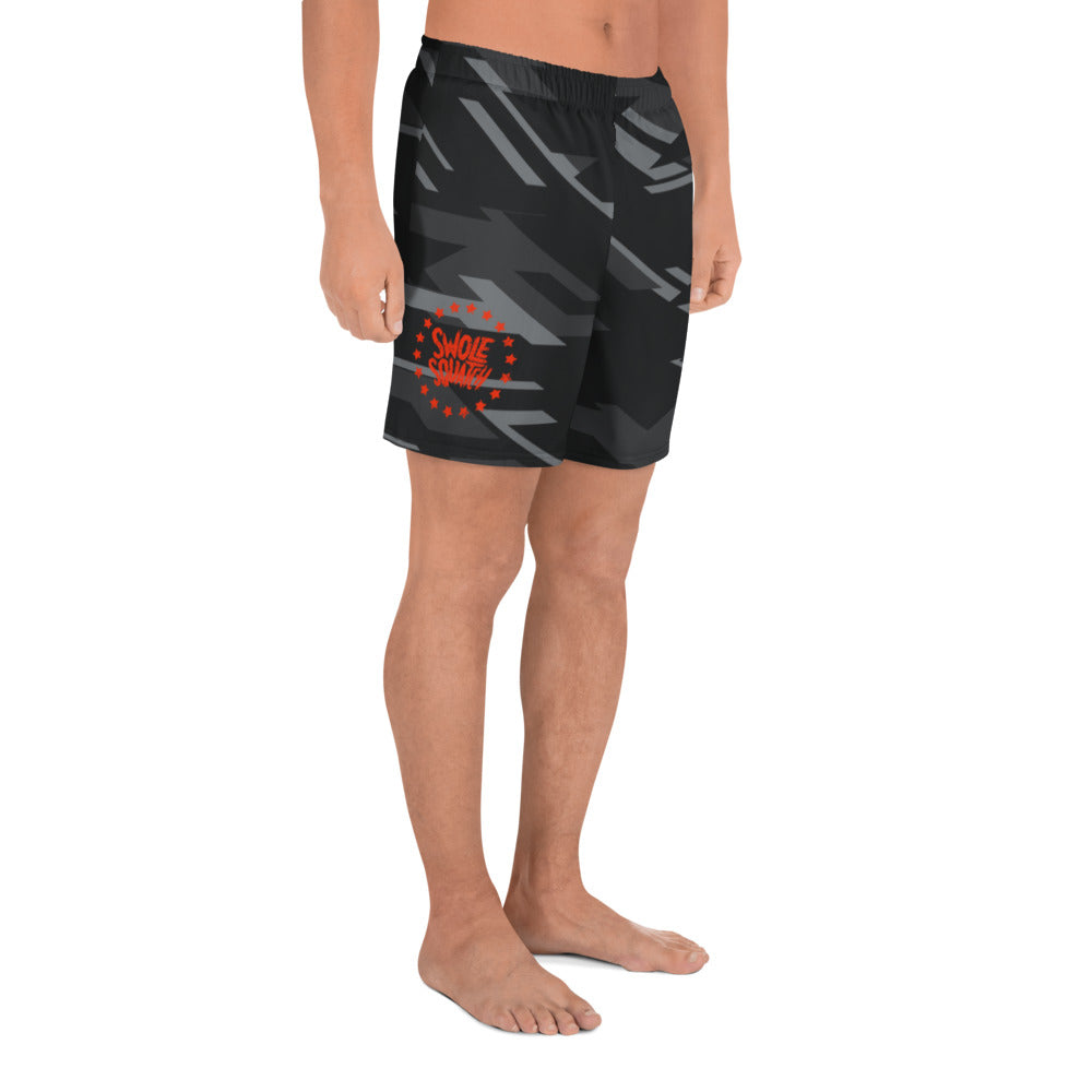 Dark Camo Men's Athletic Long Shorts