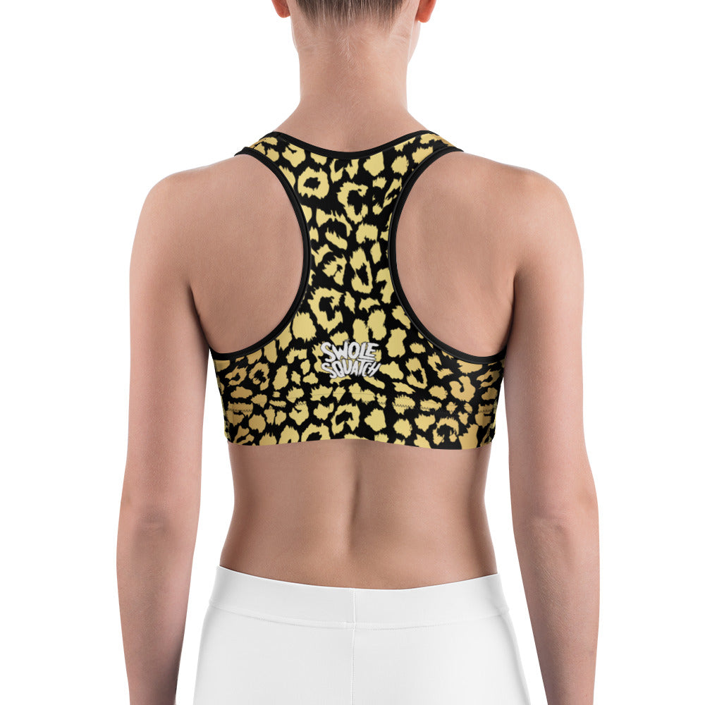 Gold Leopard Sports bra